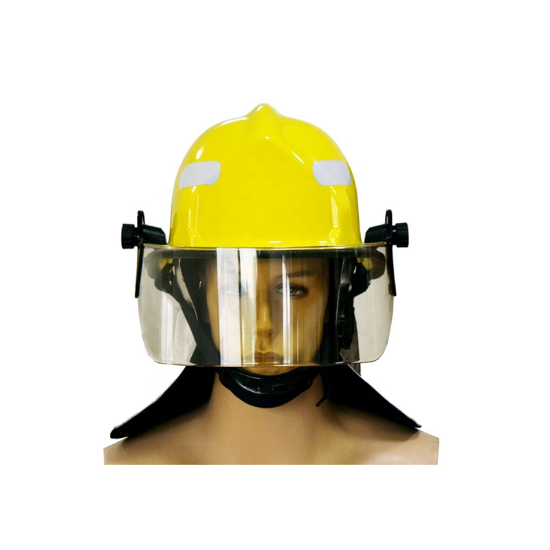Capacete de combate a incêndio estilo americano amarelo estilo F1