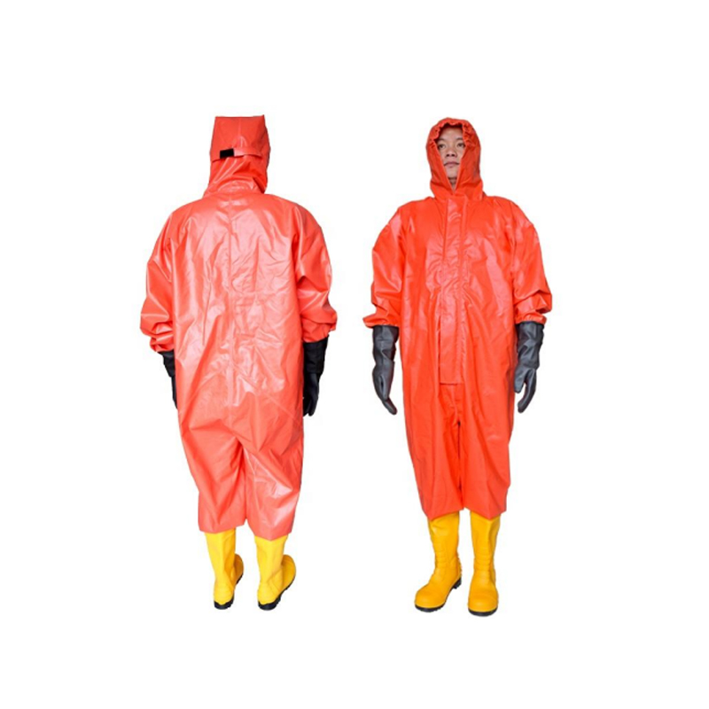 Ternos à prova química de material de PVC